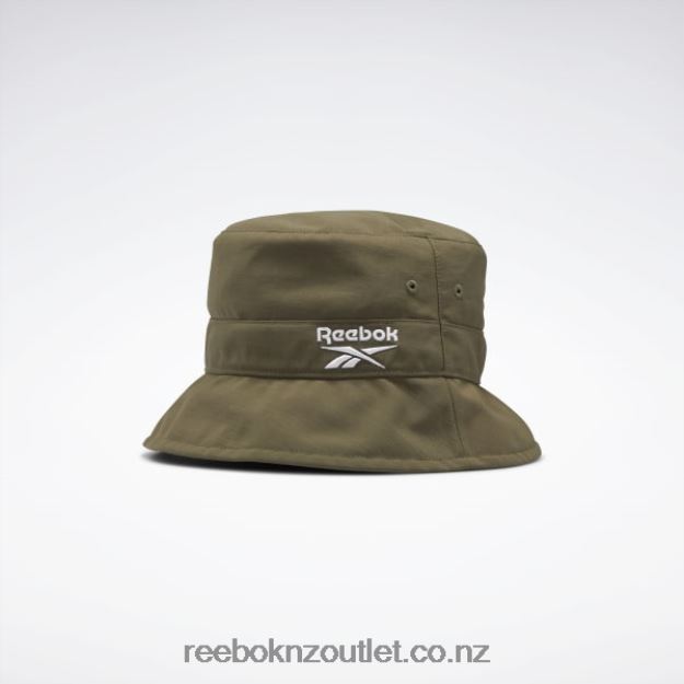 Army Green 2B46261013 Classics Foundation Bucket Hat Reebok