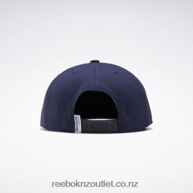 Vector Navy 2B46261009 Classics Vector Flat Peak Hat Reebok