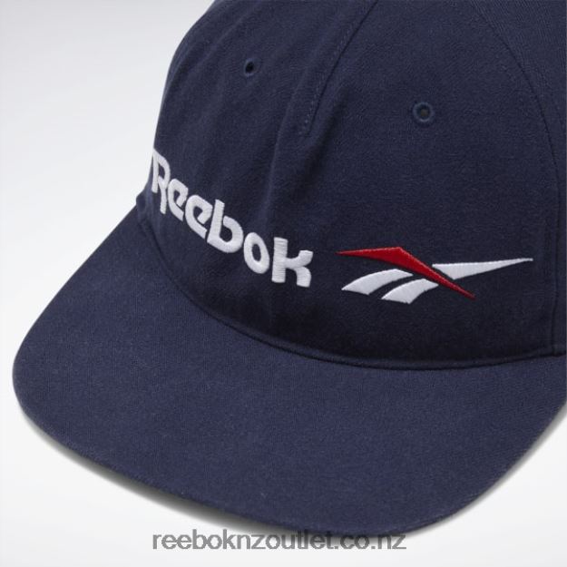 Vector Navy 2B46261009 Classics Vector Flat Peak Hat Reebok