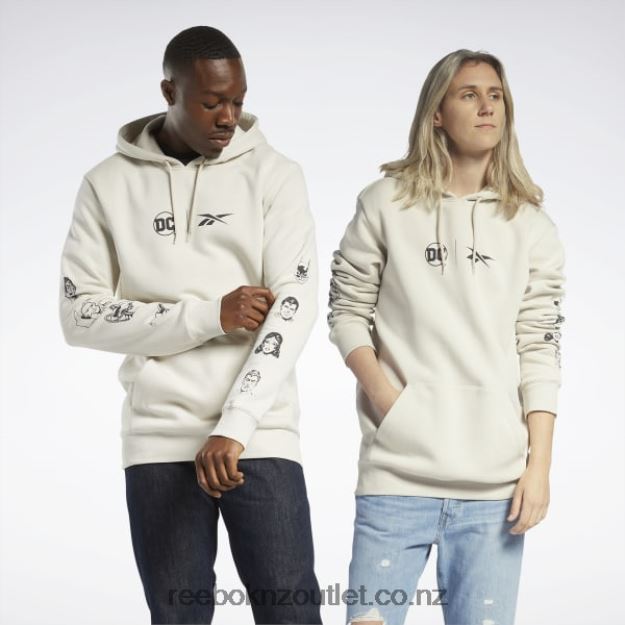Alabaster 2B4626310 DC x Logo Hoodie Reebok