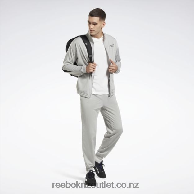 Pure Grey 3/Black 2B4626429 Identity Vector Knit Track Jacket Reebok
