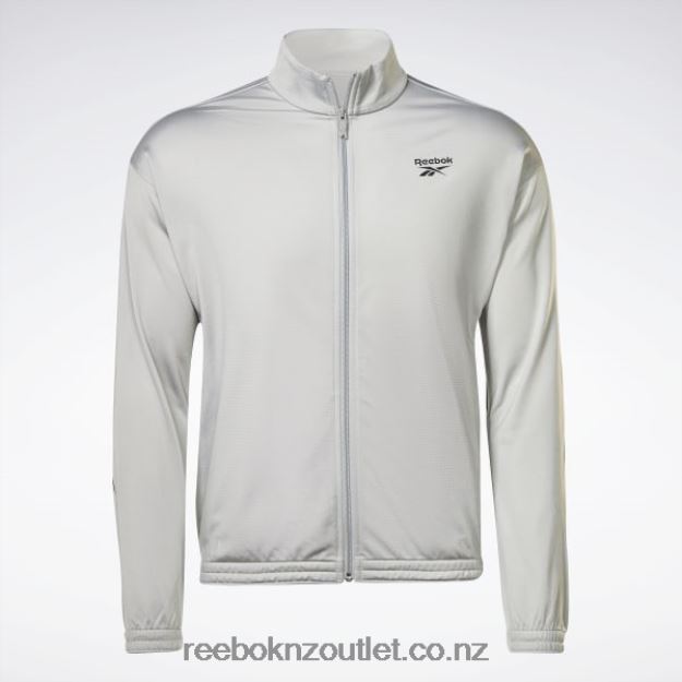 Pure Grey 3/Black 2B4626429 Identity Vector Knit Track Jacket Reebok