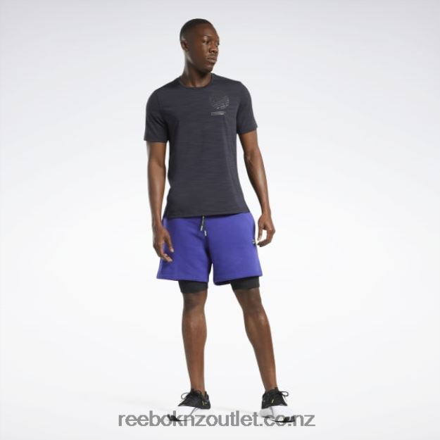 Bold Purple 2B4626678 Les Mills 2-in-1 Shorts Reebok