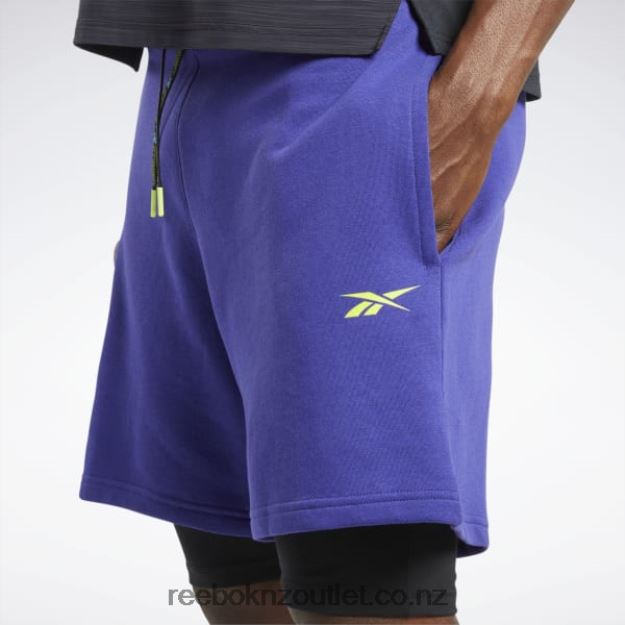 Bold Purple 2B4626678 Les Mills 2-in-1 Shorts Reebok