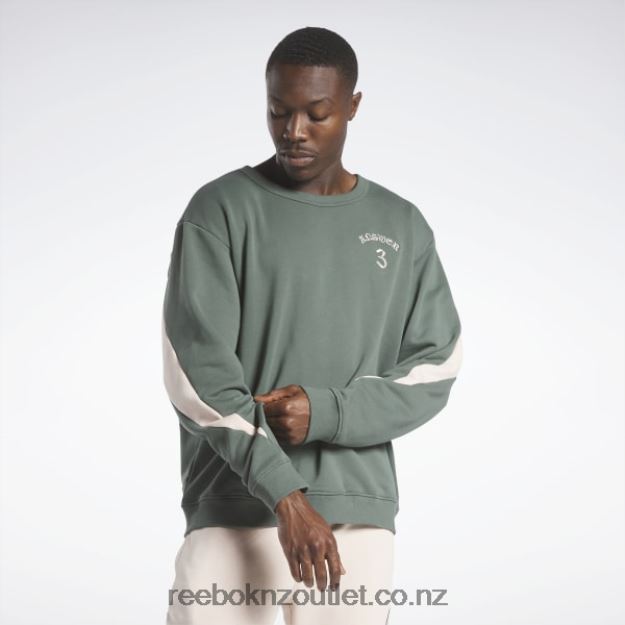 Chalk Green 2B4626494 LNY Crew Sweatshirt Reebok