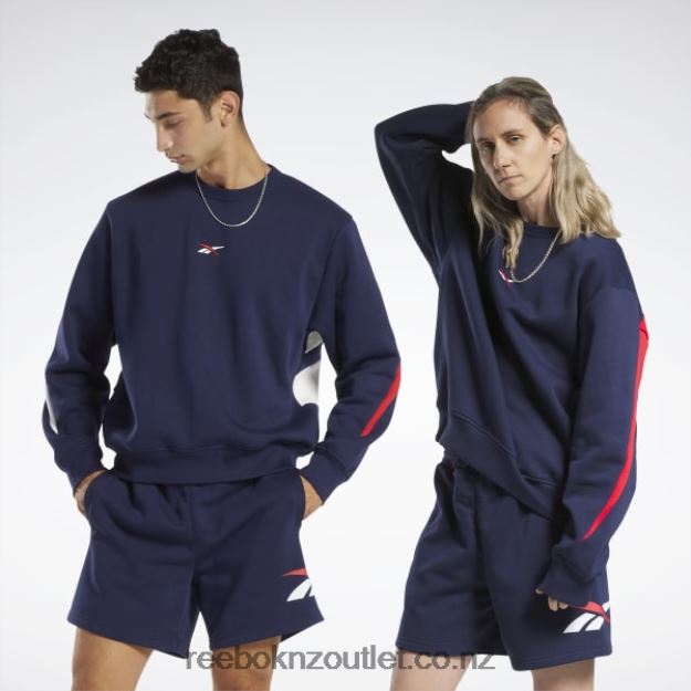Vector Navy 2B4626716 Classics Brand Proud Crew Sweatshirt Reebok
