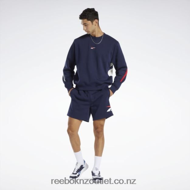 Vector Navy 2B4626716 Classics Brand Proud Crew Sweatshirt Reebok