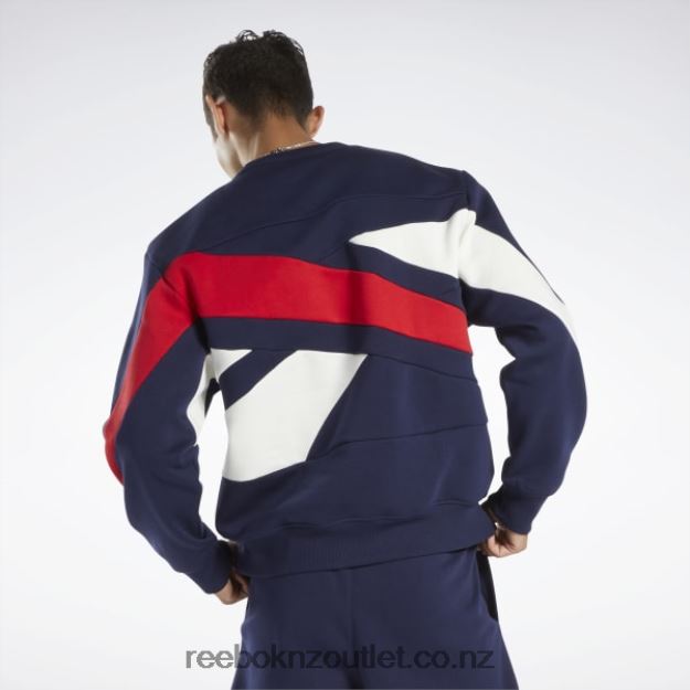 Vector Navy 2B4626716 Classics Brand Proud Crew Sweatshirt Reebok