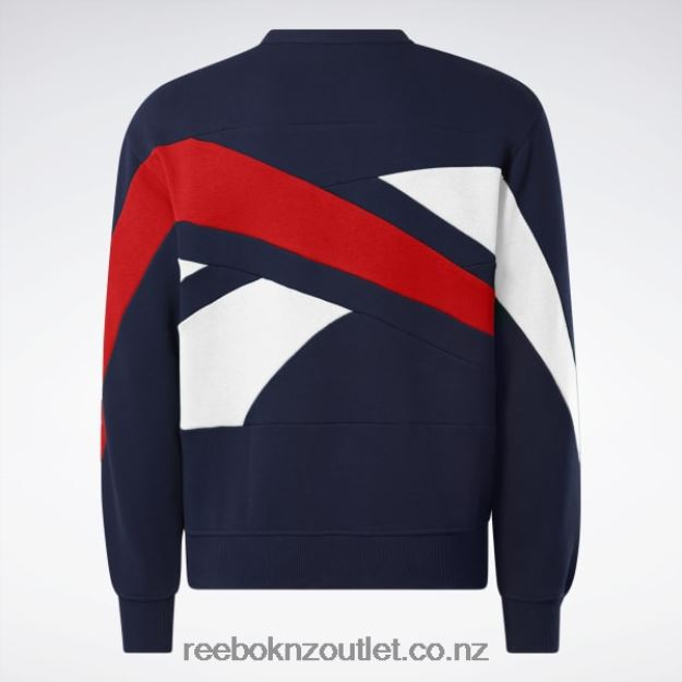 Vector Navy 2B4626716 Classics Brand Proud Crew Sweatshirt Reebok