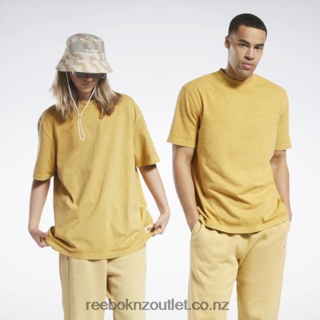 Bright Ochre 2B4626606 Classics Natural Dye Tee Reebok