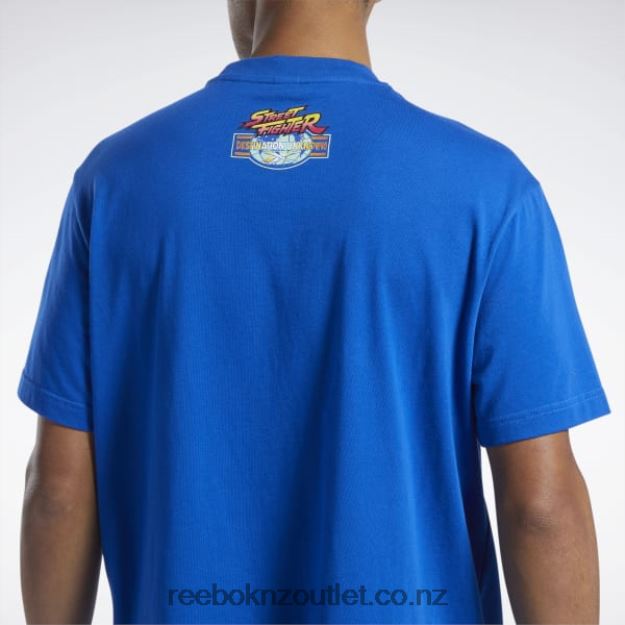 Vector Blue 2B4626572 Street Fighter Graphic T-Shirt Reebok