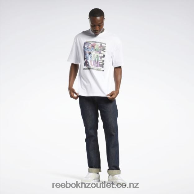 White 2B4626374 DC x Superman vs. Lex Luthor T-Shirt Reebok