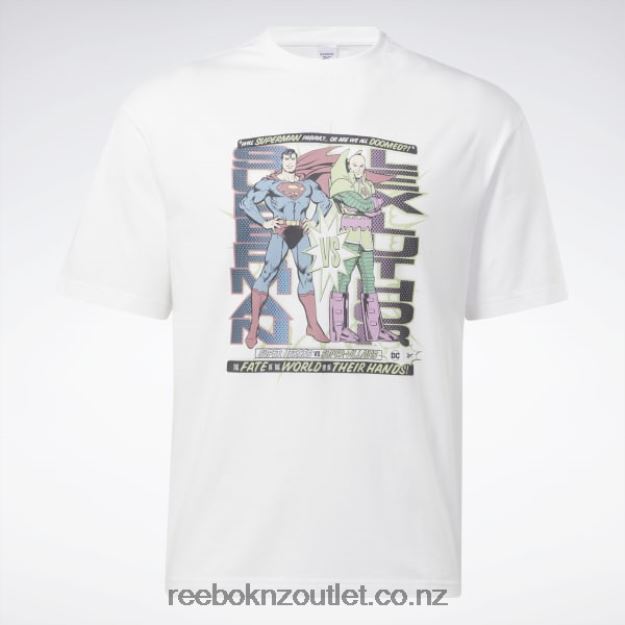 White 2B4626374 DC x Superman vs. Lex Luthor T-Shirt Reebok