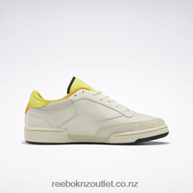 Alabaster/Citron/Trek Gold 2B4626166 Smiley Club C 85 Shoes Reebok