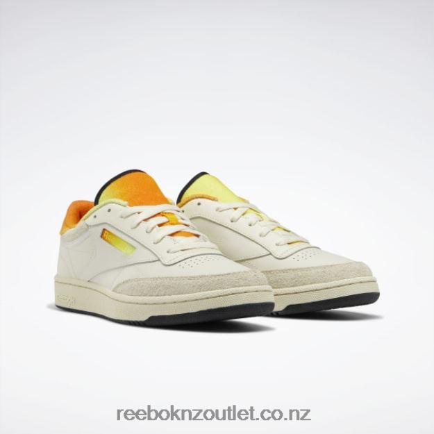 Alabaster/Citron/Trek Gold 2B4626166 Smiley Club C 85 Shoes Reebok