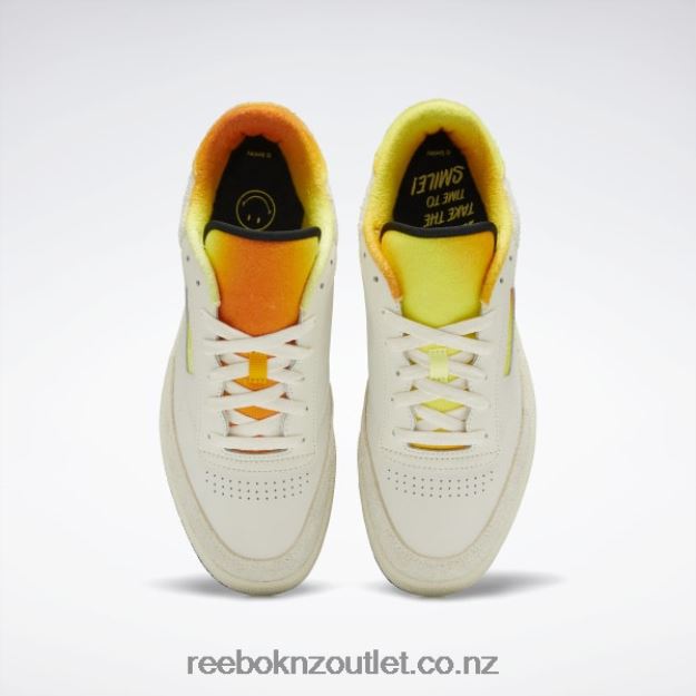 Alabaster/Citron/Trek Gold 2B4626166 Smiley Club C 85 Shoes Reebok