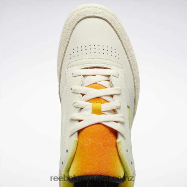 Alabaster/Citron/Trek Gold 2B4626166 Smiley Club C 85 Shoes Reebok
