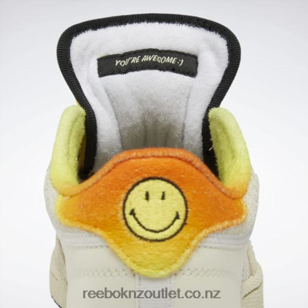 Alabaster/Citron/Trek Gold 2B4626166 Smiley Club C 85 Shoes Reebok