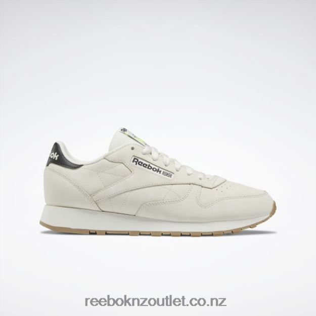 Alabaster/Soft Ecru/Core Black 2B462677 Classic Leather Shoes Reebok