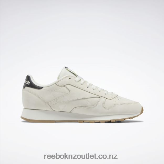 Alabaster/Soft Ecru/Core Black 2B462677 Classic Leather Shoes Reebok