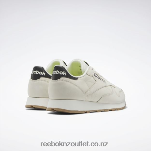 Alabaster/Soft Ecru/Core Black 2B462677 Classic Leather Shoes Reebok