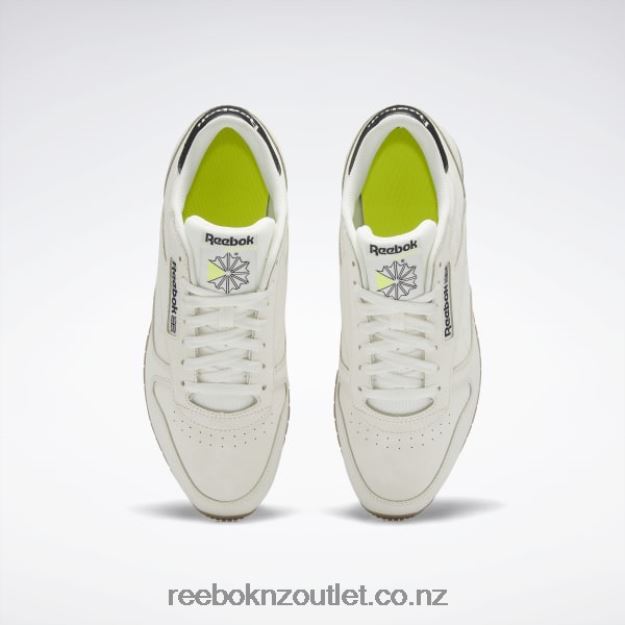 Alabaster/Soft Ecru/Core Black 2B462677 Classic Leather Shoes Reebok