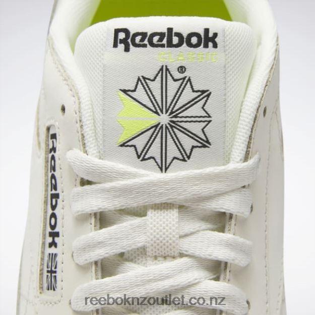 Alabaster/Soft Ecru/Core Black 2B462677 Classic Leather Shoes Reebok