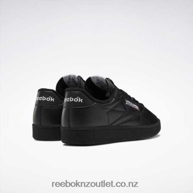 Black/Vector Red 2B4626343 Club C Grounds Shoes Reebok