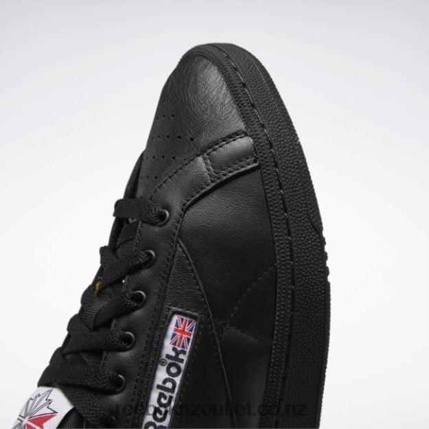 Black/Vector Red 2B4626343 Club C Grounds Shoes Reebok