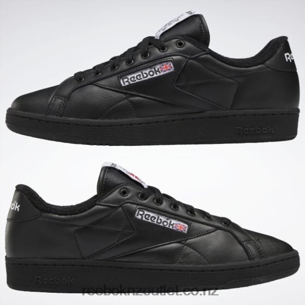 Black/Vector Red 2B4626343 Club C Grounds Shoes Reebok