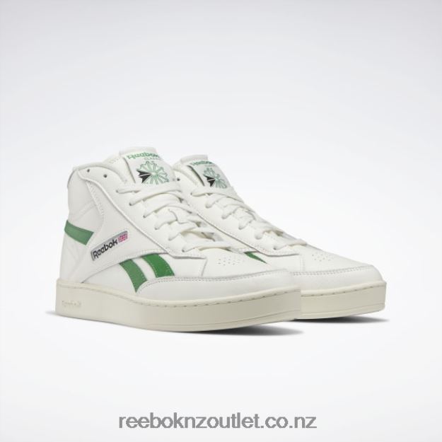 Chalk/Alabaster/Glen Green 2B4626269 Club C 85 Form Hi Shoes Reebok