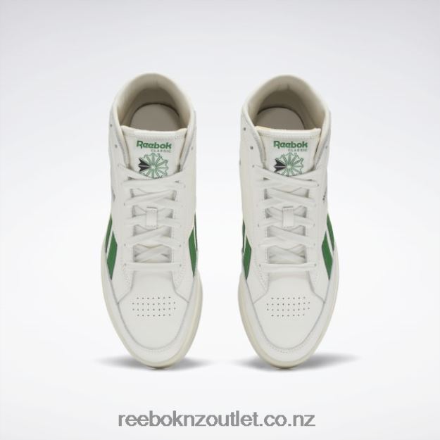 Chalk/Alabaster/Glen Green 2B4626269 Club C 85 Form Hi Shoes Reebok