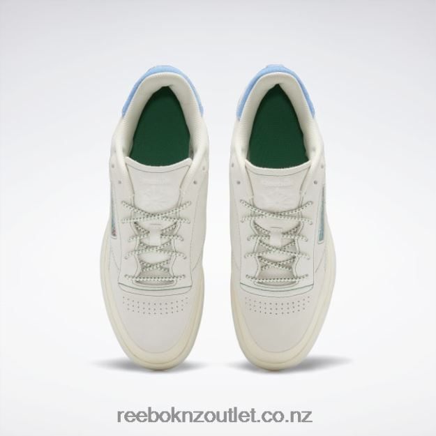 Chalk/Alabaster/Glen Green 2B4626326 Club C 85 Shoes Reebok