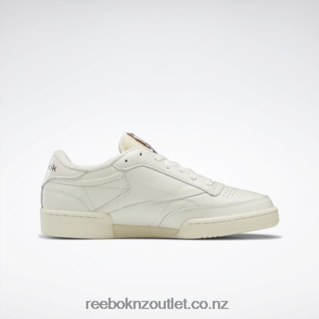 Chalk/Alabaster/Maroon 2B462615 Club C 85 Vintage Shoes Reebok