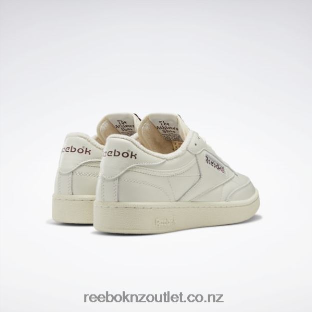 Chalk/Alabaster/Maroon 2B462615 Club C 85 Vintage Shoes Reebok