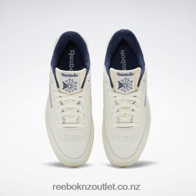 Chalk/Alabaster/Vector Navy 2B462612 Club C 85 Vintage Shoes Reebok