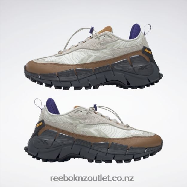 Chalk/Alabaster/Wild Brown 2B4626109 Zig Kinetica 2.5 Edge Shoes Reebok