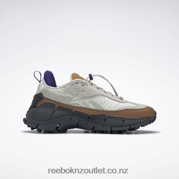 Chalk/Alabaster/Wild Brown 2B4626109 Zig Kinetica 2.5 Edge Shoes Reebok