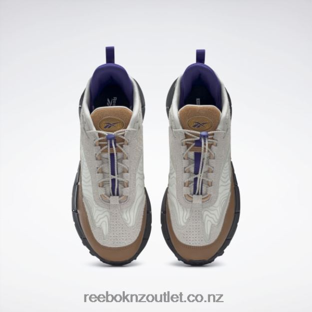 Chalk/Alabaster/Wild Brown 2B4626109 Zig Kinetica 2.5 Edge Shoes Reebok