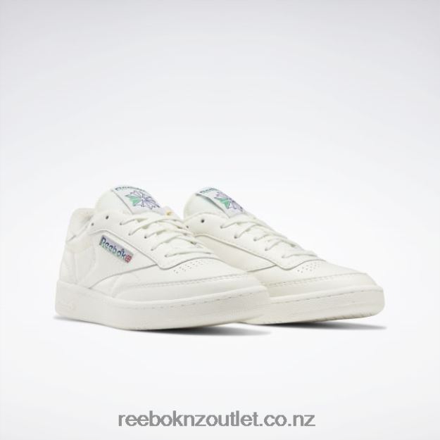 Chalk/Classic Cobalt/Glen Green 2B4626274 Club C 85 Vintage Shoes Reebok