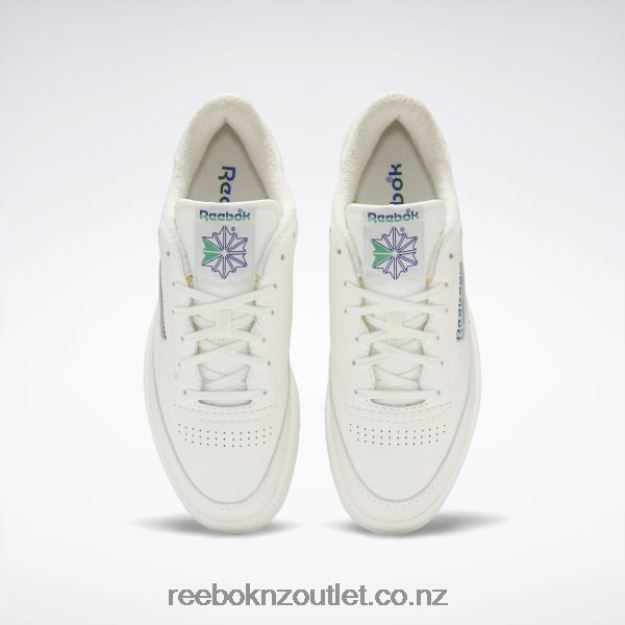Chalk/Classic Cobalt/Glen Green 2B4626274 Club C 85 Vintage Shoes Reebok