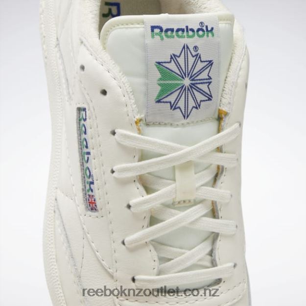 Chalk/Classic Cobalt/Glen Green 2B4626274 Club C 85 Vintage Shoes Reebok