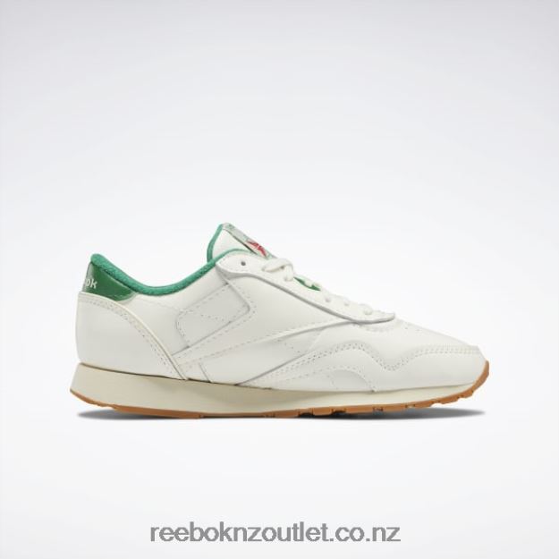 Chalk/Glen Green/Alabaster 2B4626591 Classic Leather Plus Shoes Reebok