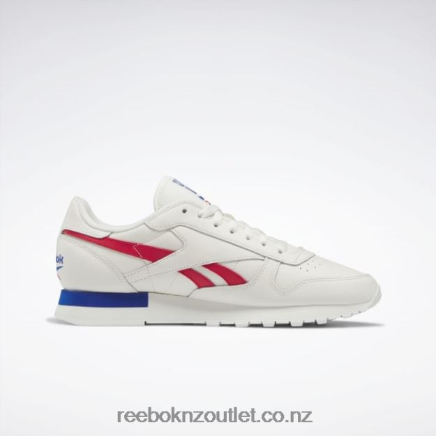Chalk/Vector Red/Vector Blue 2B4626683 Classic Leather Shoes Reebok