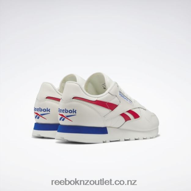 Chalk/Vector Red/Vector Blue 2B4626683 Classic Leather Shoes Reebok