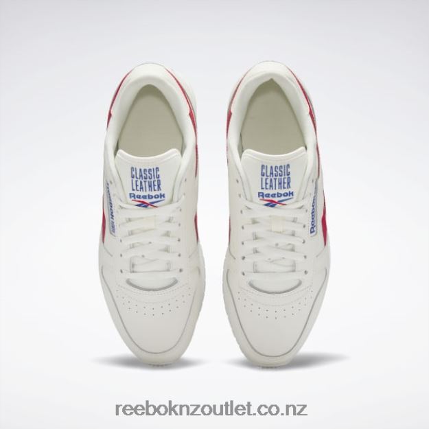 Chalk/Vector Red/Vector Blue 2B4626683 Classic Leather Shoes Reebok