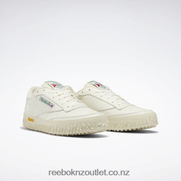 Chalk/Vintage Chalk S23-R/Glen Green 2B4626306 Club C Vibram Shoes Reebok