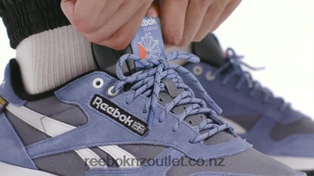 Cold Grey 6/Blue Slate/Core Black 2B462639 Classic Leather Shoes Reebok