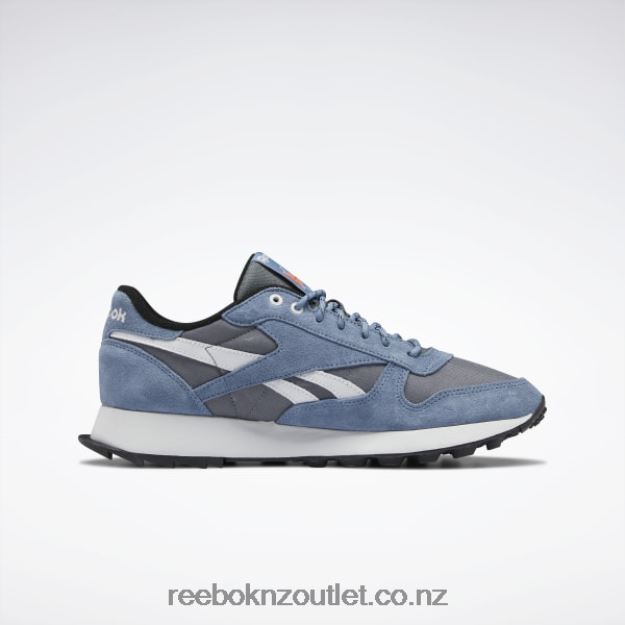 Cold Grey 6/Blue Slate/Core Black 2B462639 Classic Leather Shoes Reebok