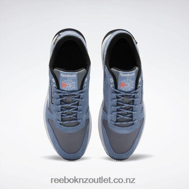 Cold Grey 6/Blue Slate/Core Black 2B462639 Classic Leather Shoes Reebok